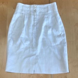 Nordstrom White Pencil Skirt